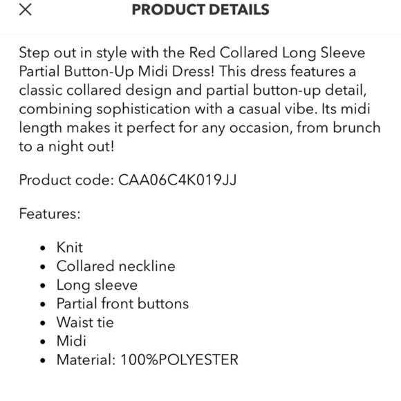 Elegant Burgundy Knit Dress - Picture 6 of 6